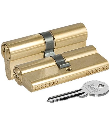 Цилиндровый механизм Kale kilit (Кале килит) 164 GN/74 (32+10+32) mm латунь 3 кл.