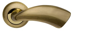 Ручка раздельная Armadillo (Армадилло) Leo LD56-1AB/GP-7 бронза/золото