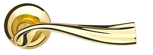Ручка раздельная Armadillo (Армадилло) Laguna LD85-1GP/SG-5 золото/матовое золото