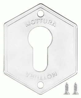 Накладка на цилиндр MOTTURA 95.297 (ХРОМ), 1 шт