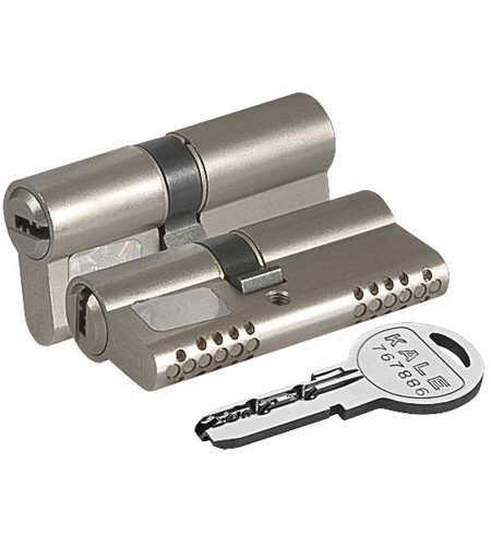 Цилиндровый механизм Kale kilit (Кале килит) 164 OBS SNE/90 (35+10+45) mm никель 5 кл.