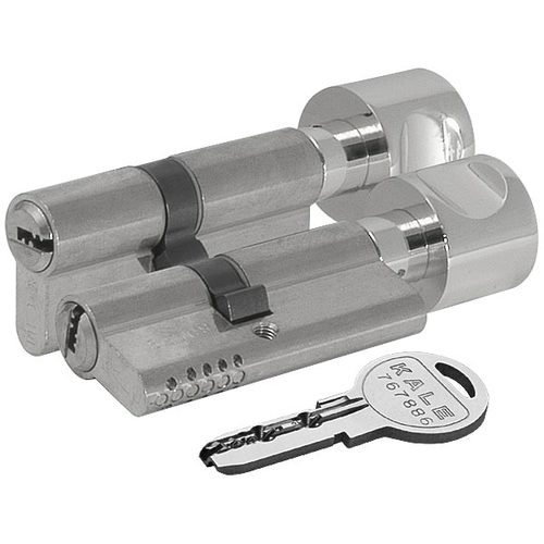 Цилиндровый механизм Kale kilit (Кале килит) с вертушкой 164 OBS SCE/80 (35+10+35) mm никель 5 кл.