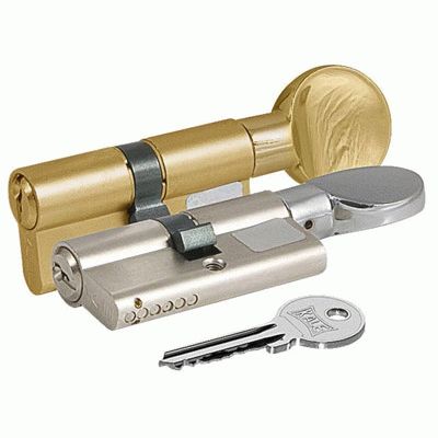 Цилиндровый механизм Kale 164 GM/68 26х10х32 латунь плоск.вертуш английский ключ