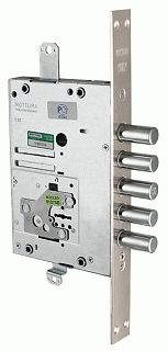 Замок врезной MOTTURA сувальдный 52.J525M My Key S (левый), уст.ключ, ключ 60 мм