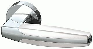 Ручка раздельная ARMADILLO ARC URB2 CP/CP/White-14  Хром/хром/белый