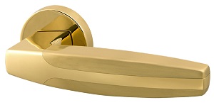 Ручка раздельная Armadillo (Армадилло) ARC URB2 GOLD-24/GOLD-24/SGOLD-24 Золото24К/Золото24К/Матовое золото 24К