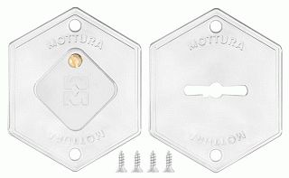 Комплект накладок MOTTURA на сувальдный замок 95.299 (ХРОМ), 2 шт