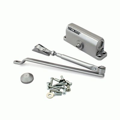 Доводчик дверной NOTEDO DC-060 SILVER до 60 кг сереб. (10)