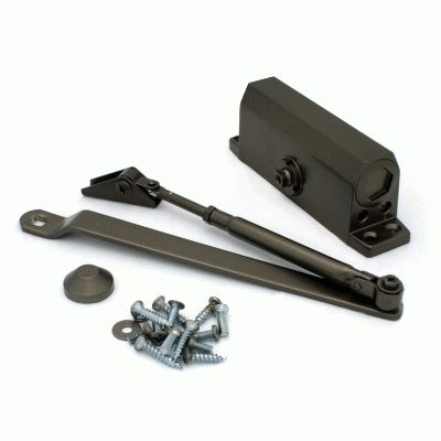 Доводчик дверной NOTEDO  DC-080 BRONZE до 80 кг бронза (10)