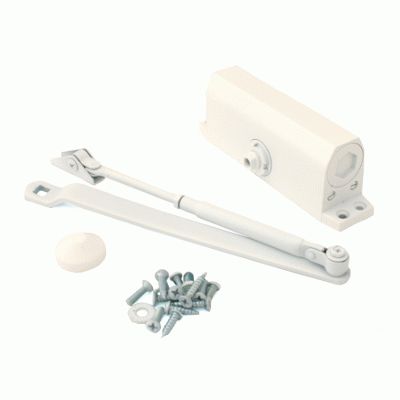 Доводчик дверной NOTEDO DC-120 WHITE до 120кг белый  (10)