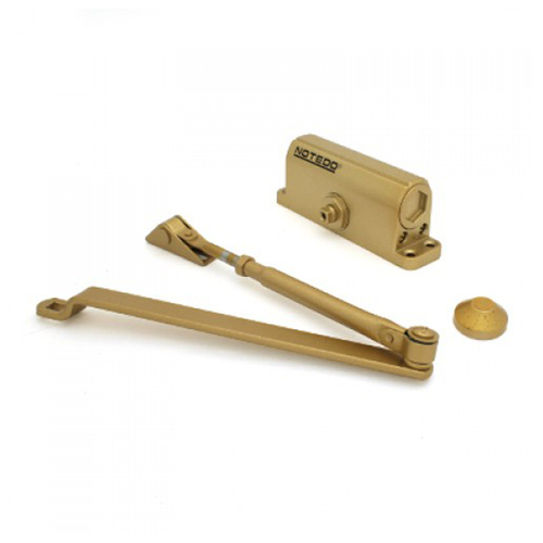 Доводчик дверной NOTEDO DC-080 GOLD 60-100 кг золото